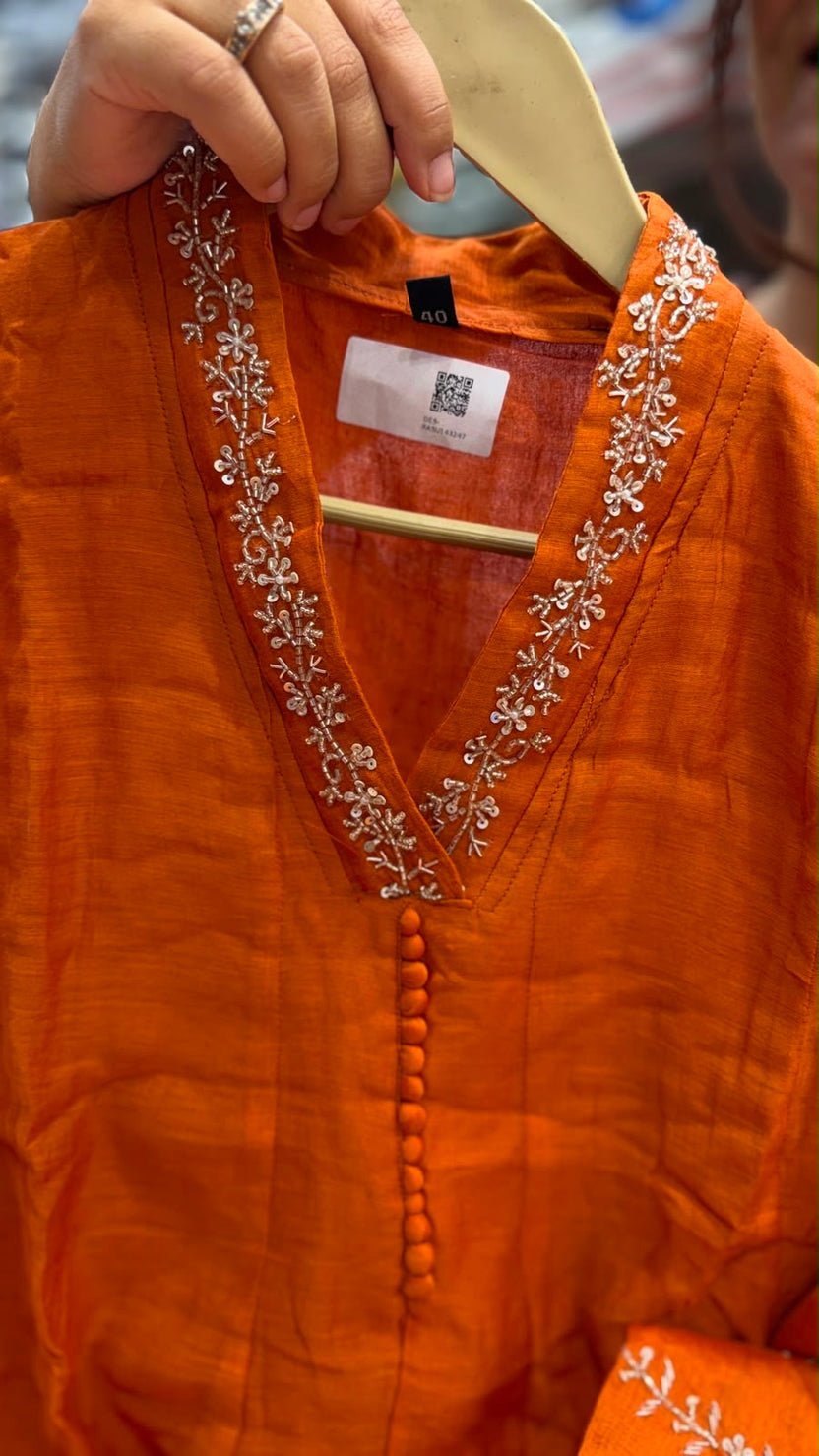 Celadon Constellation Mul Chanderi Suit Set