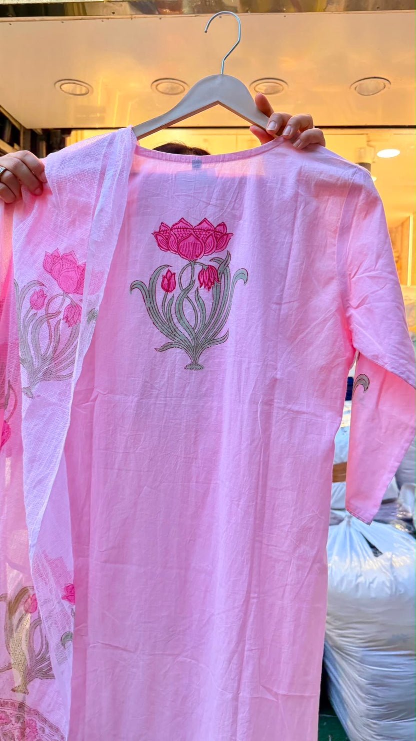 Petaline Muse Blush Lotus Suit Set